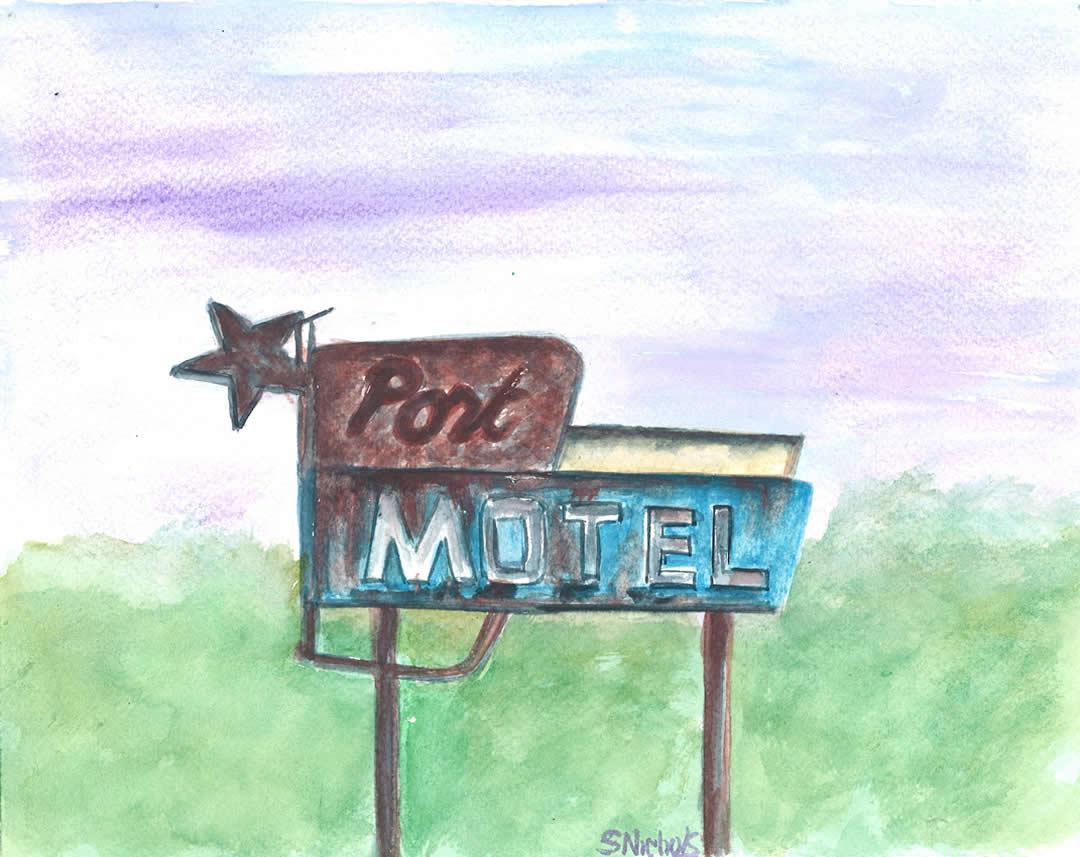 Port Motel Sign